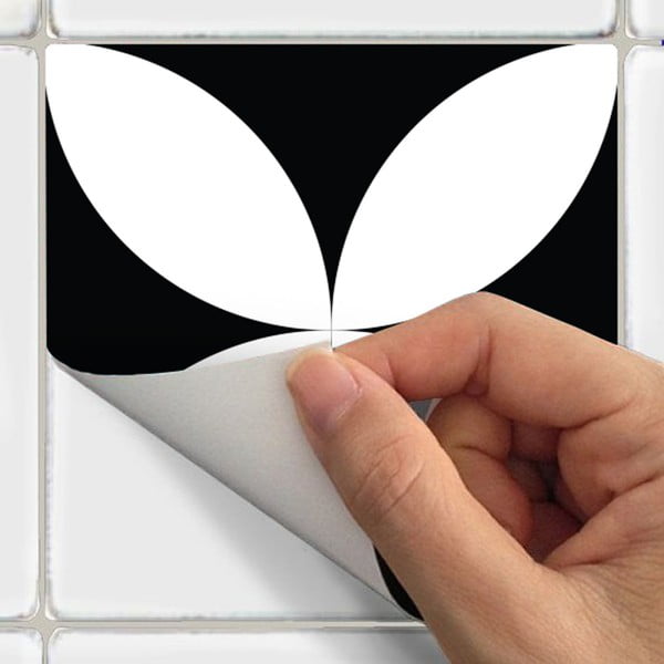 Zestaw 60 dekoracyjnych naklejek ściennych Ambiance Aniello, 10x10 cm-image-2