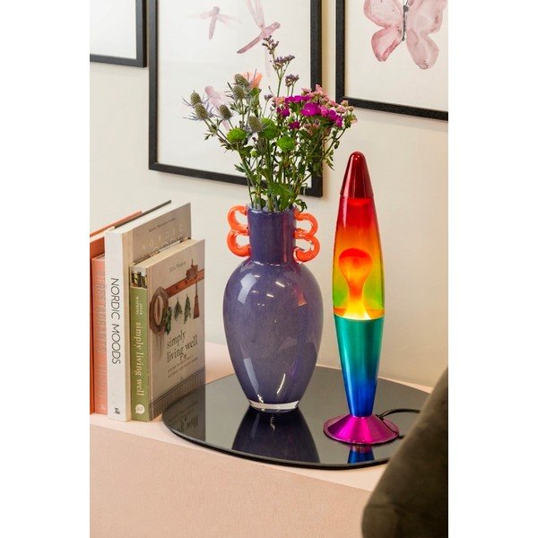 Zielona szklana lampa lawa (wysokość 41,5 cm) Rainbow Rocket Lava – Leitmotiv-image-1