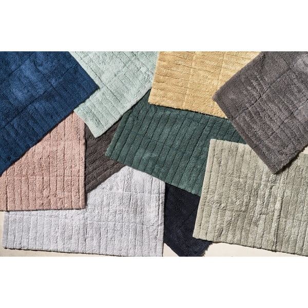 Szary dywanik łazienkowy 80x50 cm Tiles − Zone-image-1