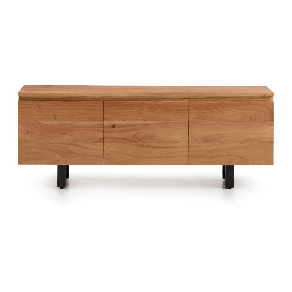 Szafka pod TV z litego drewna akacjowego w naturalnym kolorze 150x58x40 cm Uxue – Kave Home