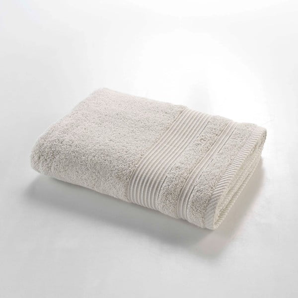 Beżowy bawełniany ręcznik kąpielowy frotte 70x130 cm Tendresse – douceur d'intérieur