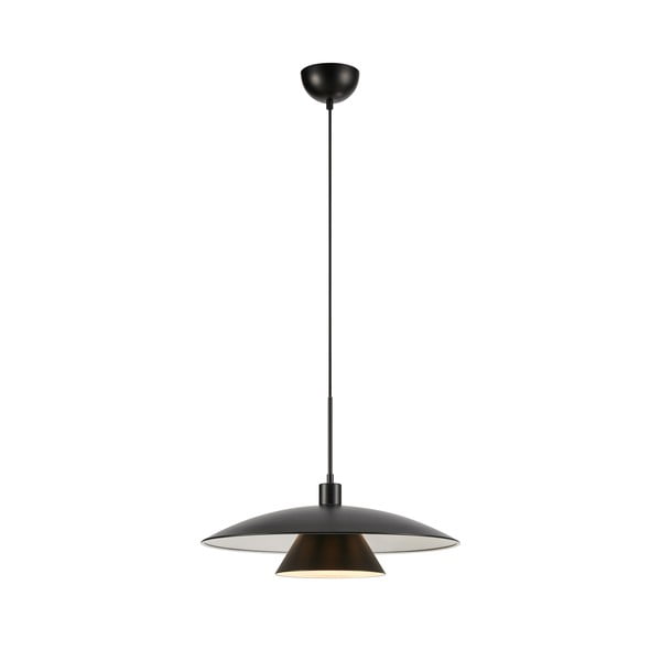 Czarna lampa wisząca z metalowym kloszem ø 50 cm Millinge – Markslöjd
