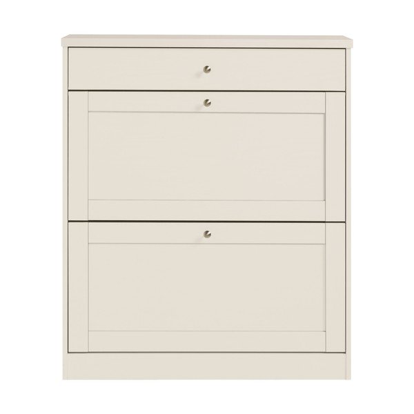 Beżowa uchylna szafka na buty z matowym wykończeniem 90x103x25 cm Heide – Støraa