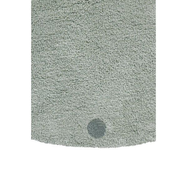 Jasnozielony bawełniany dywan dziecięcy tkany ręcznie odpowiedni do prania ø140 cm Round Dot Blue Sage – Lorena Canals-image-3
