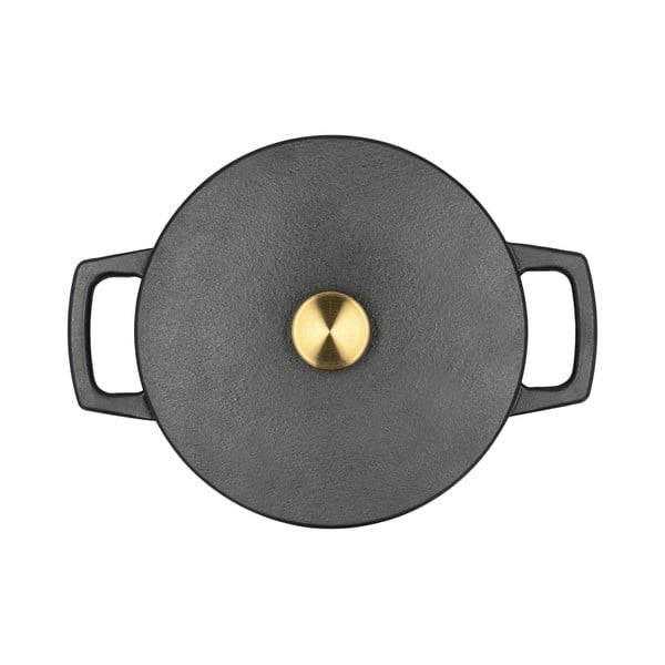 Garnek żeliwny z pokrywką odpowiedni na indukcję 3,6 l – Holm-image-4