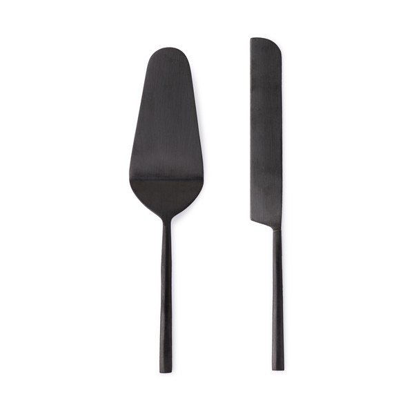 Zestaw noża i łopatki do ciast 2 szt. ze stali nierdzewnej Hestia – Bizzotto