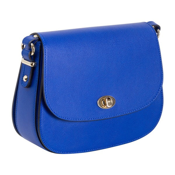 Niebieska torebka skórzana Andrea Cardone Elno
