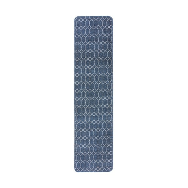 Ciemnoniebieski chodnik odpowiedni do prania 57x230 cm Argyll – Flair Rugs