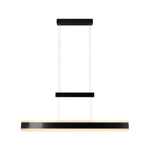 Lampa wisząca LED w kolorze matowej czerni z metalowym kloszem Arcola – Trio