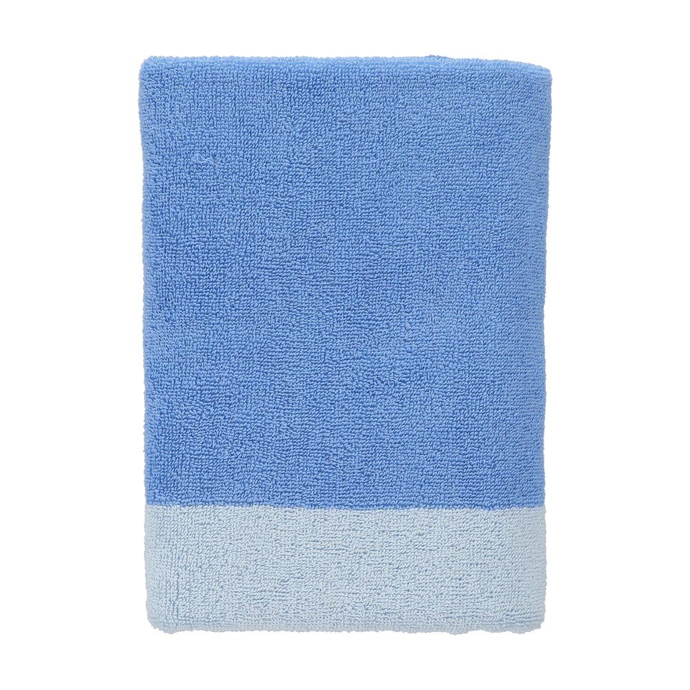 Niebieskie bawełniane ręczniki kąpielowe zestaw 2 szt. frotte 50x100 cm Pixie – ONA