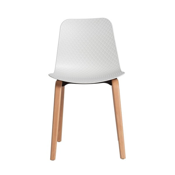 Zestaw 4 białych krzeseł do jadalni Marckeric Keira-image-1