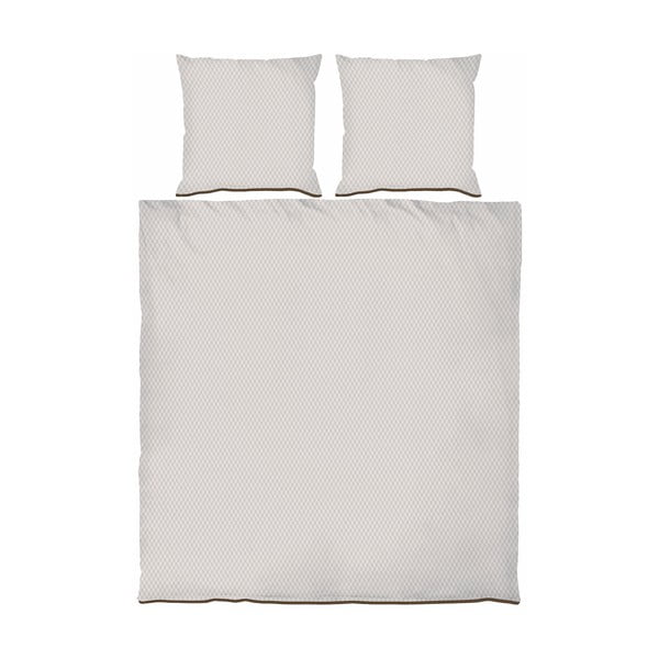 Beżowa pościel dwuosobowa z satyny bawełnianej 200x220 cm Mini – Mette Ditmer Denmark