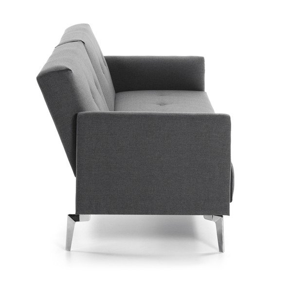 Ciemnoszara sofa rozkładana Kave Home Flora-image-4