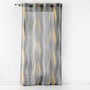 Szara firanka z woalu 140x240 cm Ondulys – douceur d'intérieur