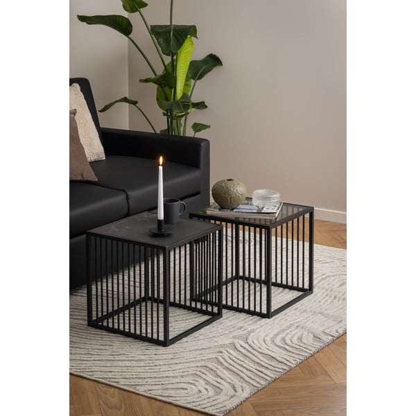 Stolik w dekorze kamienia 40x40 cm Strington – Actona-image-1