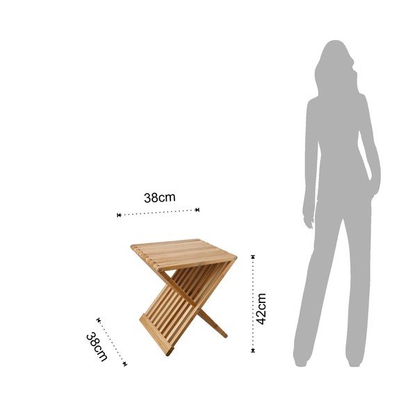 Rozkładany stołek/stolik z bambusu Tomasucci Tiger-image-2