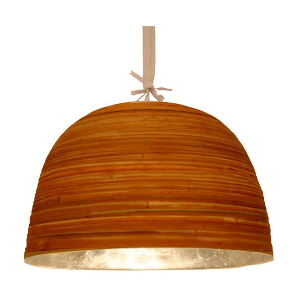 Lampa wisząca z elementami w kolorze srebra Bamboo