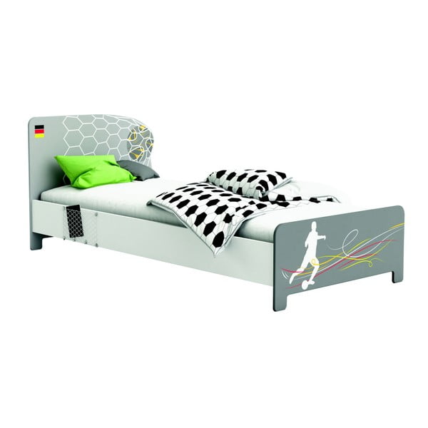 Białe łóżko jednoosobowe 13Casa Sport, 90x200 cm