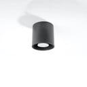 Ciemnoszara lampa punktowa ø 10 cm Roda – Sollux