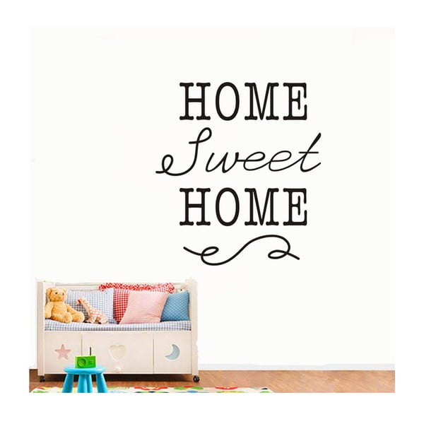 Naklejka dekoracyjna Home Sweet Home, 40x35 cm