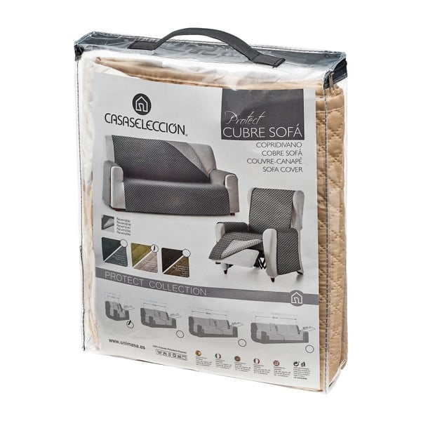 Beżowy ochronny pokrowiec na fotel 55 cm Protect – Casa Selección-image-3