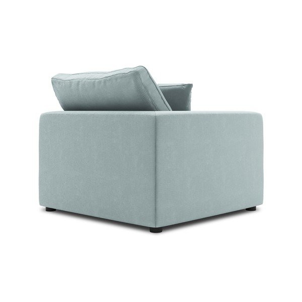 Jasnoniebieska narożna część sztruksowej sofy modułowej Windsor & Co Sofas Galaxy, lewostronna-image-3