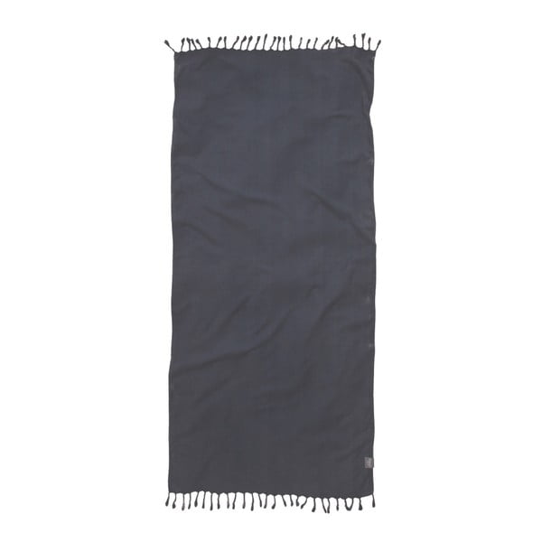 Niebieski ręcznik Hamam Seahorse Pessinus, 100x180 cm