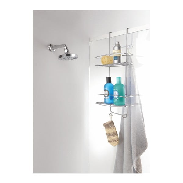 Półka łazienkowa 2-piętowa Metaltex Onda-image-1