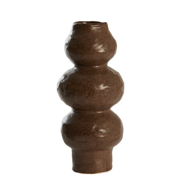 Brązowy ceramiczny wazon (wysokość 33,5 cm) Rogano – Light & Living