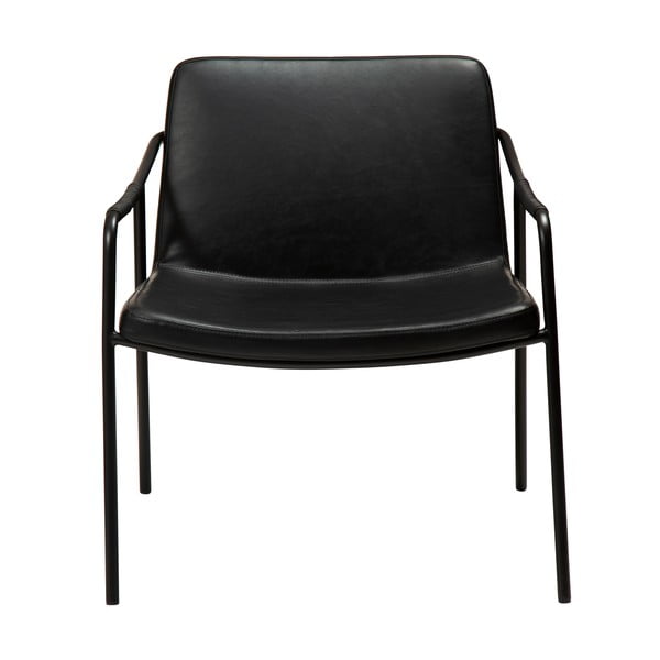 Czarny fotel z imitacji skóry DAN-FORM Denmark Boto-image-2