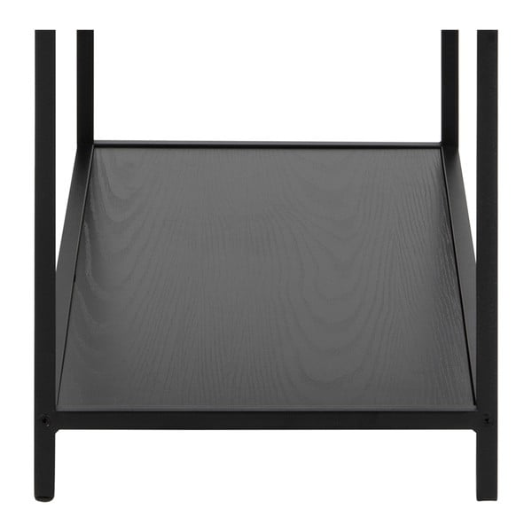 Czarny regał Actona Seaford, 77x114 cm-image-1