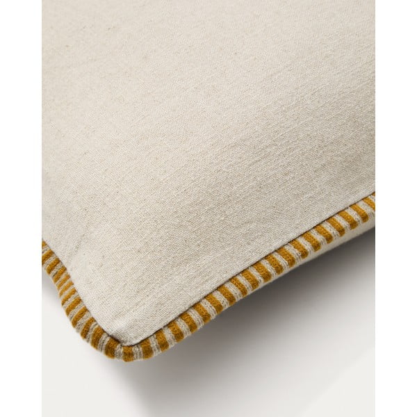 Poszewka na poduszkę z mieszanki lnu 45x45 cm Ardit – Kave Home-image-3