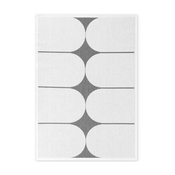 Czarno-biały dywan odpowiedni na zewnątrz 120x170 cm Duet Bowen – NORTHRUGS