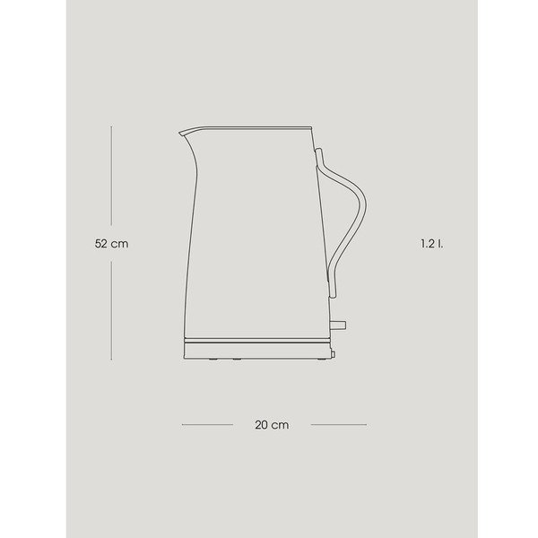 Czarny czajnik elektryczny ze stali nierdzewnej 1,2 l Emma – Stelton-image-4