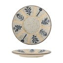 Jasnoniebiesko-kremowy kamionkowy talerz deserowy ø 16 cm Leonie – Bloomingville