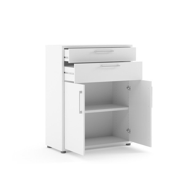 Biały regał modułowy 89x113 cm Prima – Tvilum-image-1