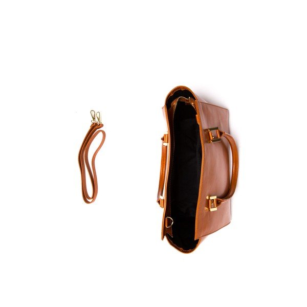 Skórzana torebka Mangotti 382 Cognac-image-3