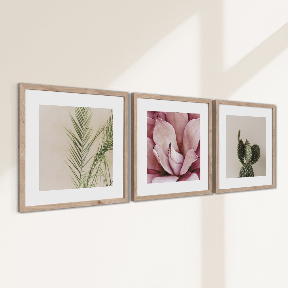 Obrazy zestaw 3 szt. drukowane z ramą w zestawie 30x30 cm Fresh – Styler (zdjęcie 4)