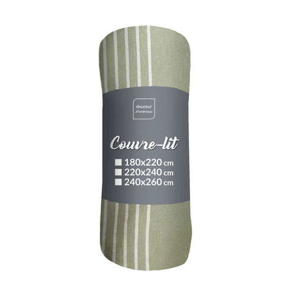 Zielona narzuta 220x240 cm Adele – douceur d'intérieur
