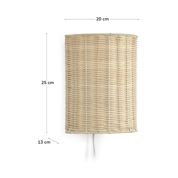 Rattanowy kinkiet Kimjit – Kave Home-image-4