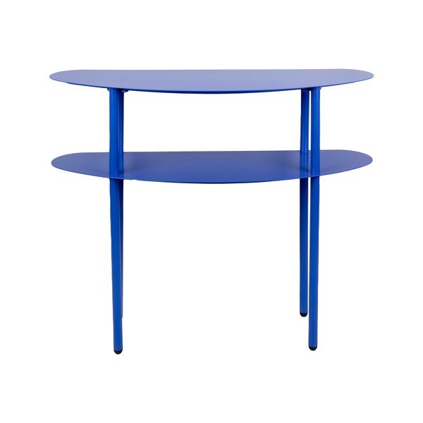 Niebieska metalowa konsola 28x90 cm Cool Retro – Leitmotiv-image-2