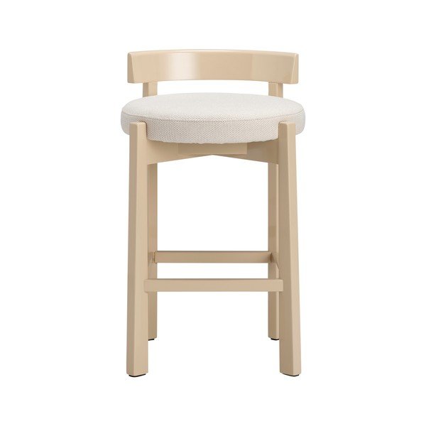 Beżowy tapicerowany hoker (wysokość siedziska 66 cm) Hugg – Ellos Home-image-2