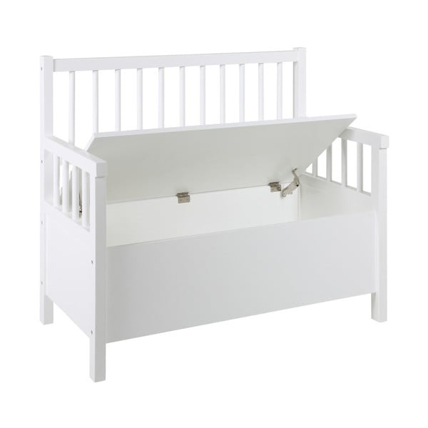 Biała ławka ze schowkiem Actona Assila-image-2