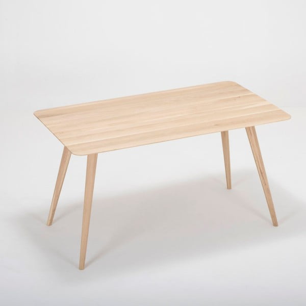 Biurko z litego drewna dębowego Gazzda Stafa-image-2