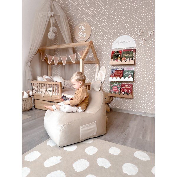 Beżowy dziecięcy worek do siedzenia Funny Bunny – The Brooklyn Kids-image-2