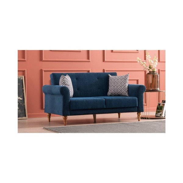Ciemnoniebieska sofa rozkładana Madona-image-4