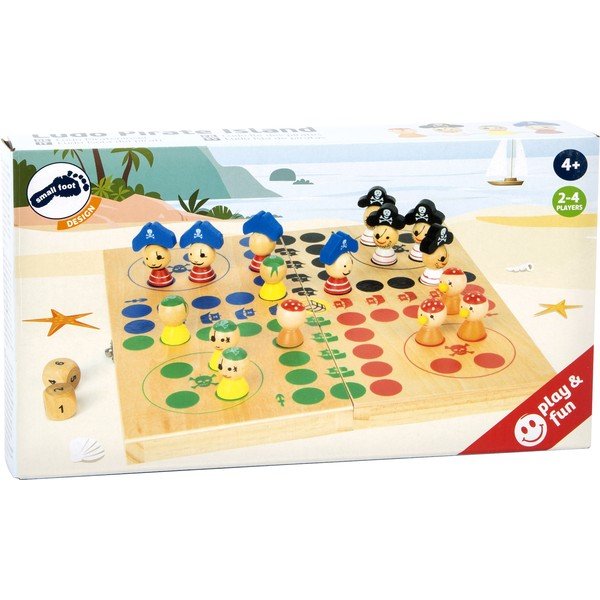 Drewniana gra planszowa Legler Ludo Pirate Island-image-3