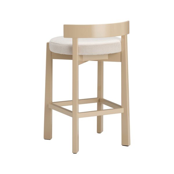 Beżowy tapicerowany hoker (wysokość siedziska 66 cm) Hugg – Ellos Home-image-4
