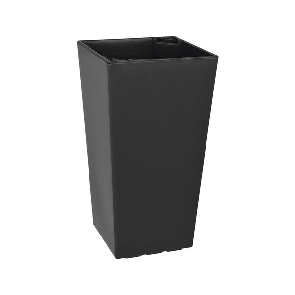 Antracytowa doniczka z połyskiem Gardenico Elise, wys. 36 cm