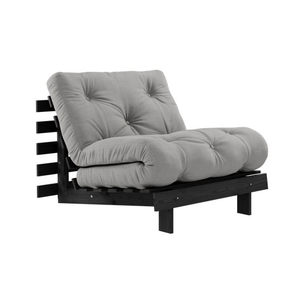 Szary fotel Roots Black Night – Karup Design